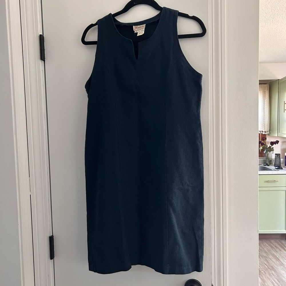 Vintage Linen Cotton Blend Breathable Summer Shift Dress Spring